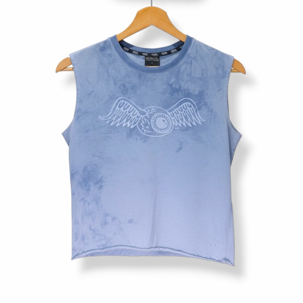 VON DUTCH Y2K Vintage Custom Dye Graphic Boyfriend Fit Tank Top Small